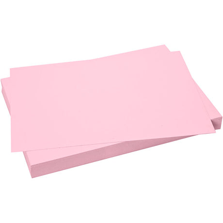 Creativ Company Karton, Blatt 50x70 cm, Größe 50x70 cm, 270 gr, hellrosa, 100 Blatt 1 Karton