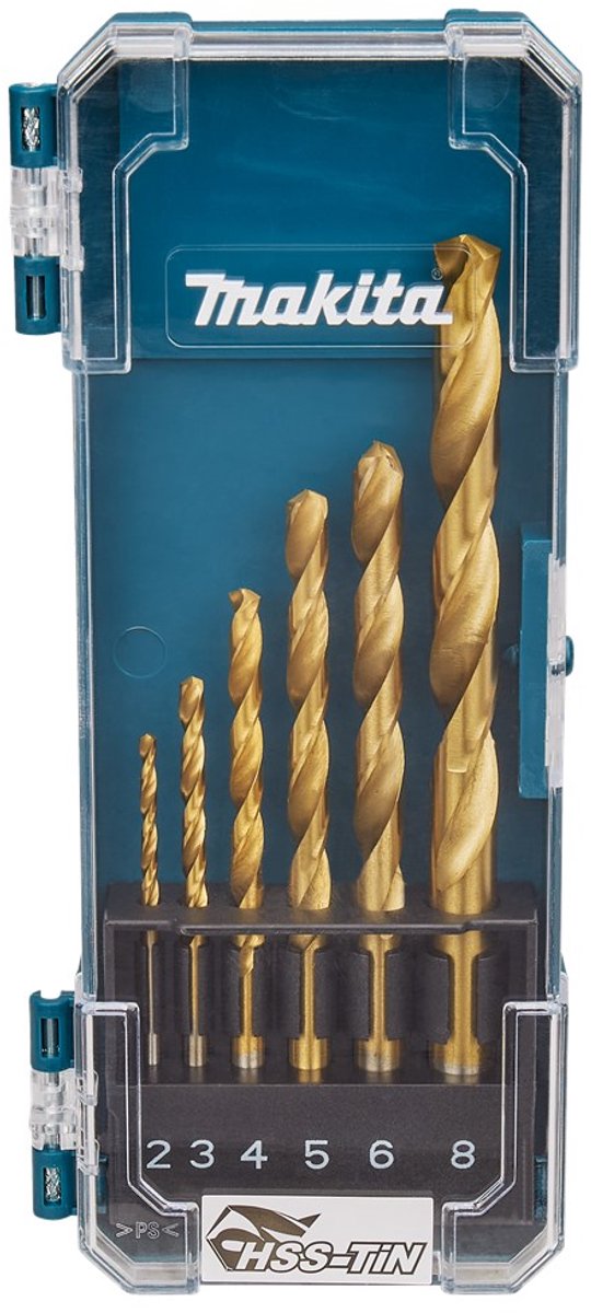Makita-Zubehör d-72833 | Metallbohrer-Set | 6-teilige HSS-Dose – D-72833