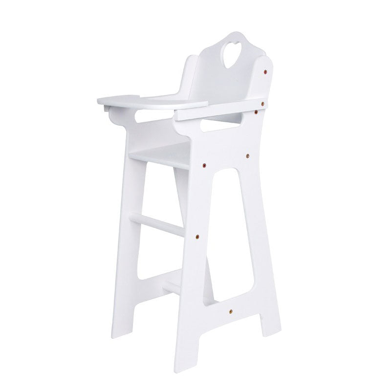 Small foot high doll chair white