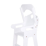 Small foot high doll chair white