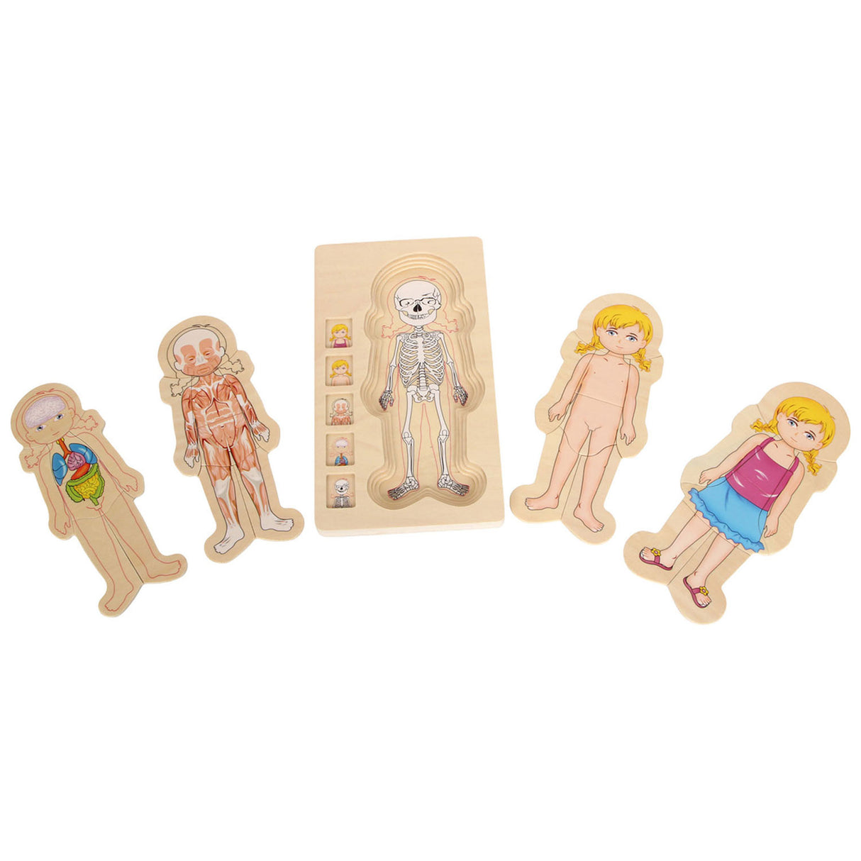 Kleiner Fuß - Holzkörperpuzzle Mädchen, 29-tlg.