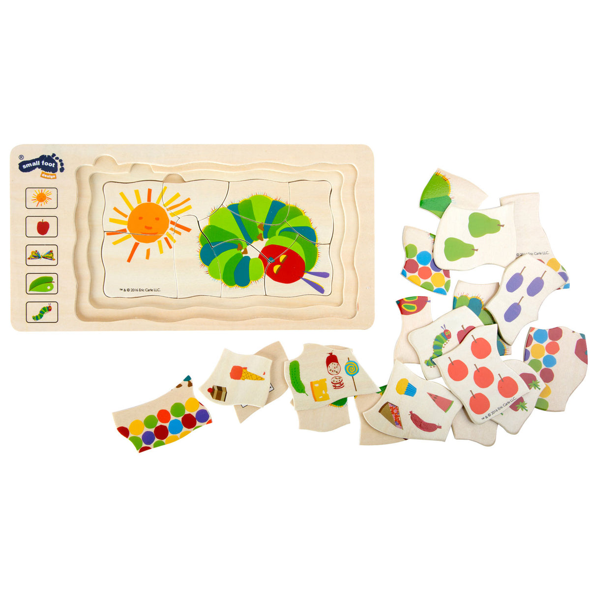 Small Foot Caterpillar Nooitgenoeg Laagen Puzzle, 36dlg.