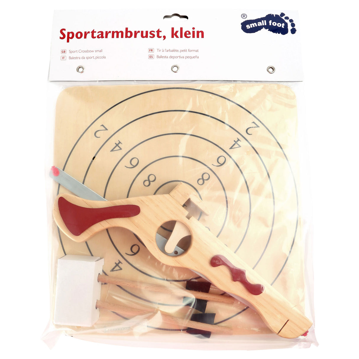 Kleiner Fußscheibe -Armbrust -Spielset