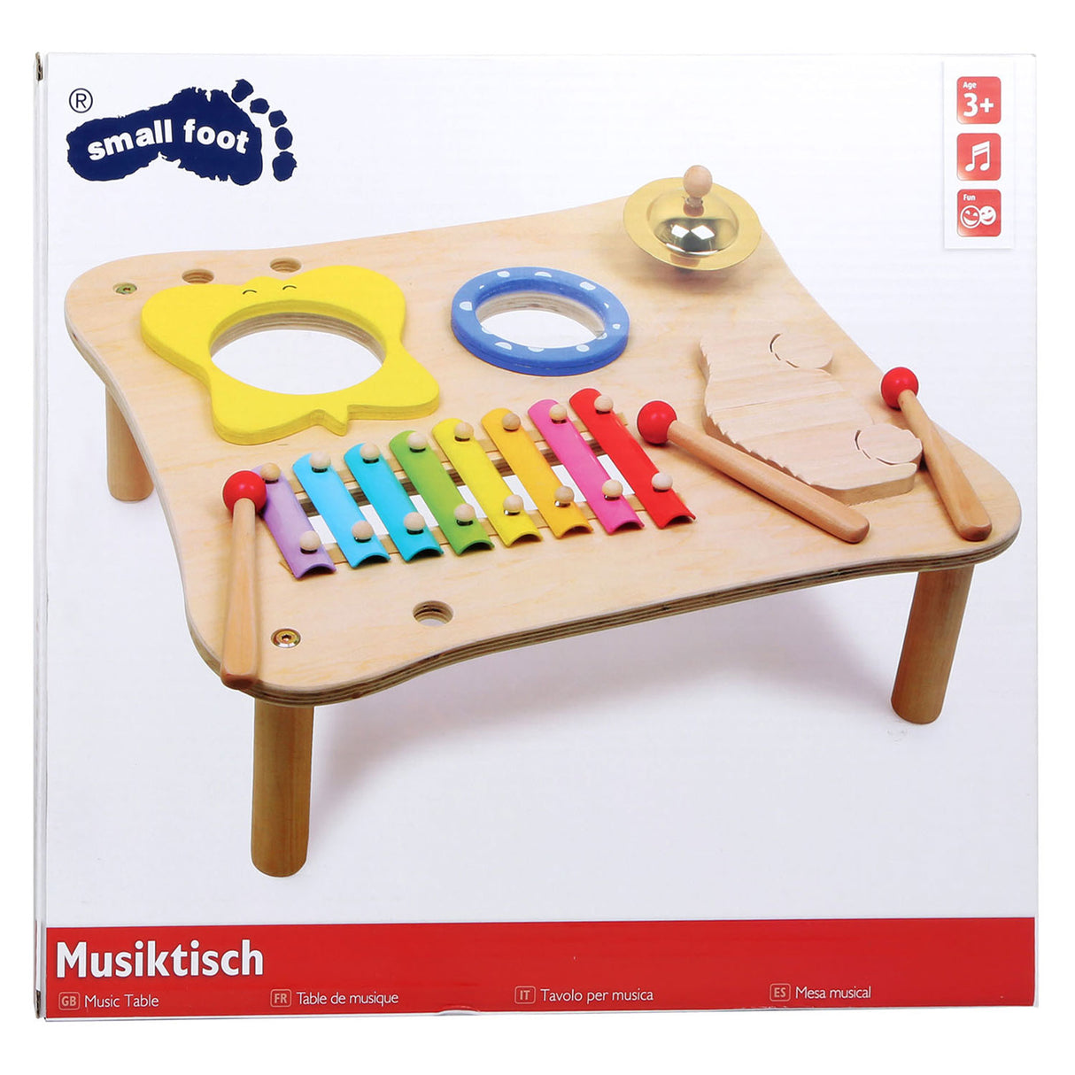 Kleiner Fuß - Musiktisch aus Holz