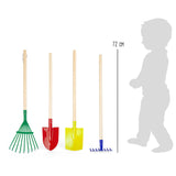 Kleiner Fuß - Holzkindergartenwerkzeuge, 4dlg.