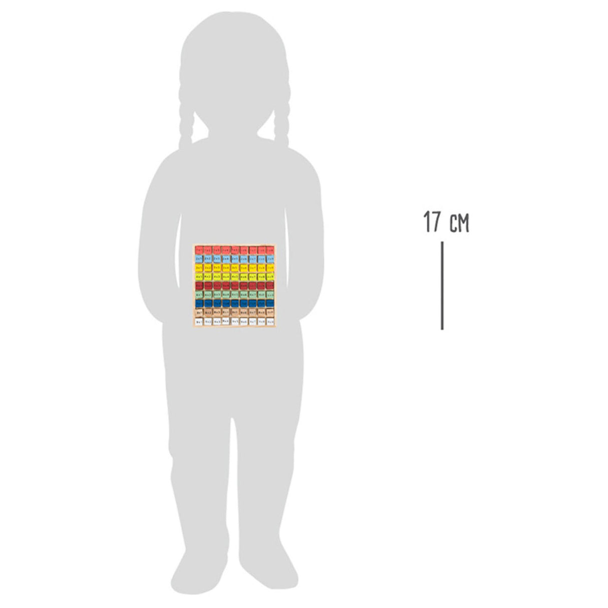 Small foot wooden calculation times color, 82dlg.