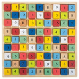 Color de juego Saudoku de madera de pie pequeño, 82dlg.