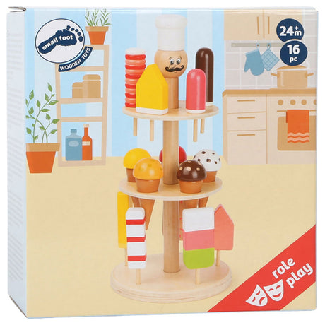 Kleiner Fuß - Holzluigi -Eisstand, 16dlg.