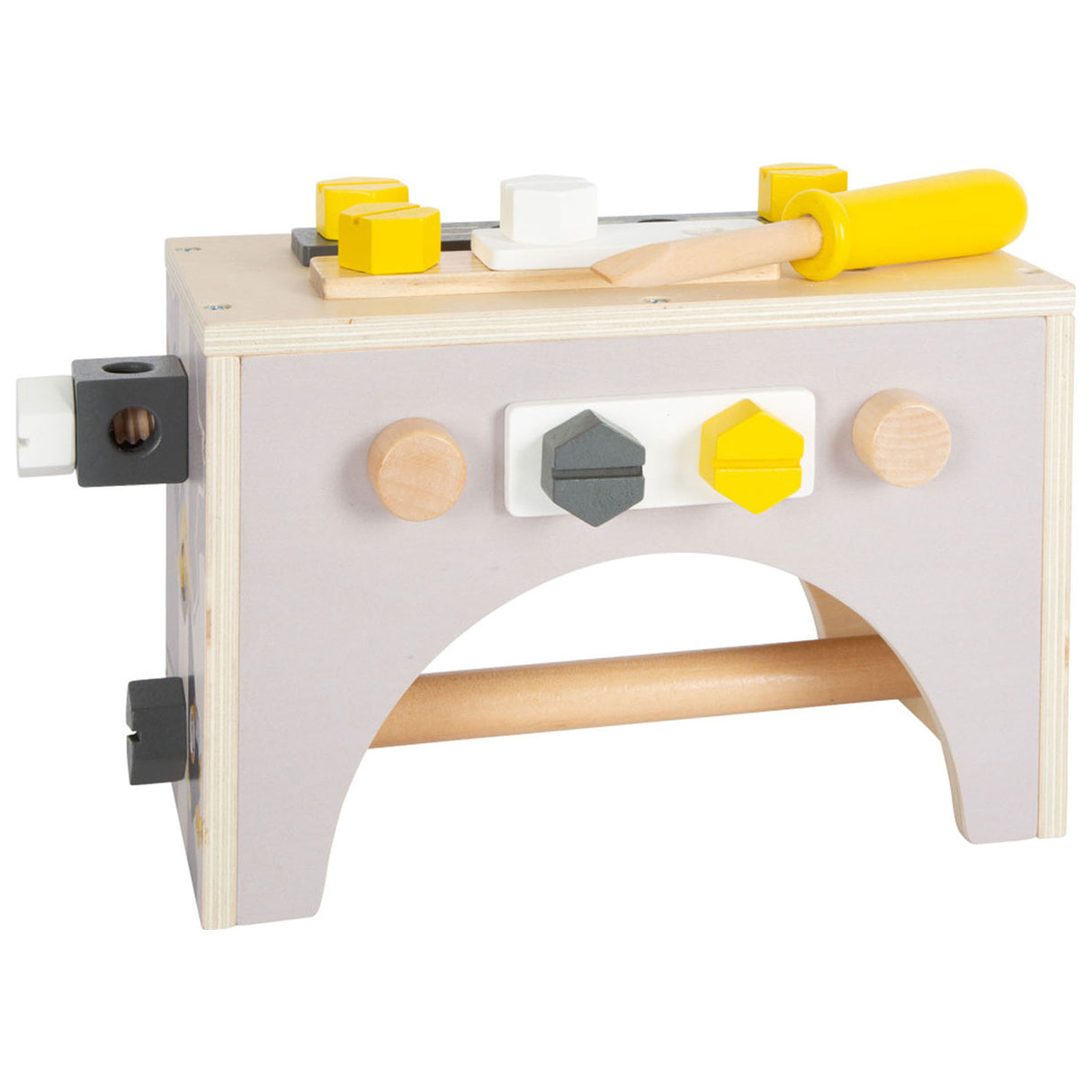 Kleiner Fuß - Holzwerkzeugkasten 2in1, 28dlg.