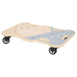 Small foot houten rollerbord blauw