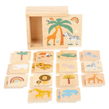 Small foot wooden memo safari