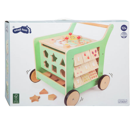 Holzbaby Walker Aktivitätszentrum Pastellgrün