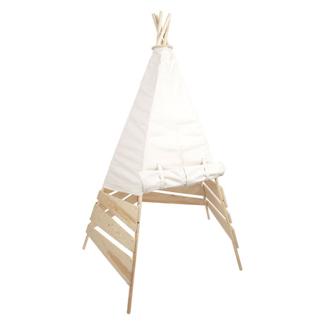Kleiner Fuß - Holz Tipi Zelt im Freien