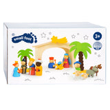 Kleine Fußhölzern -Krippe Szene Set, 15dlg.