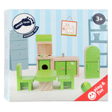 Small Foot - Puppenhaus-Möbelküche aus Holz, 5-teilig.