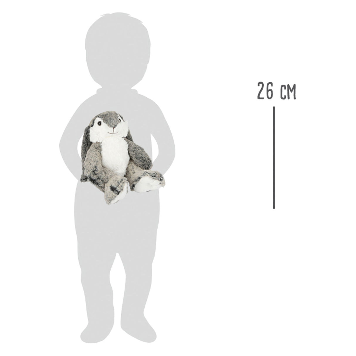 Kleiner Fuß - kuscheliger Plüschhase, 26cm
