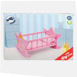 Small Foot - Puppenbett aus Holz Stern rosa