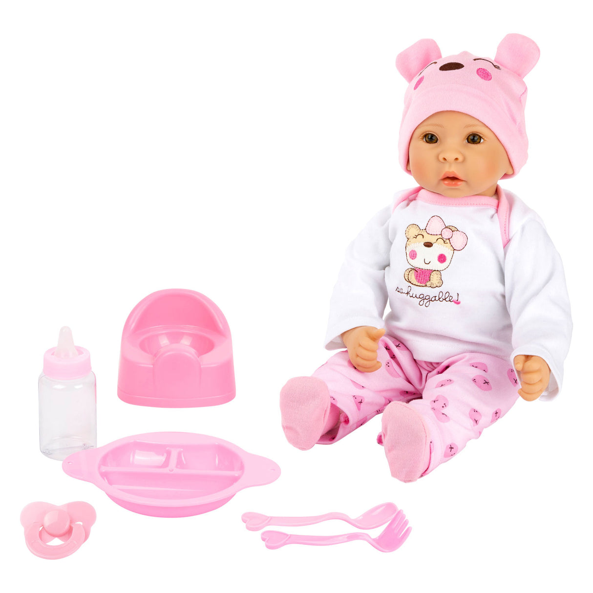 Small Foot - Babypuppe Marie mit Zubehör, 7-teilig.