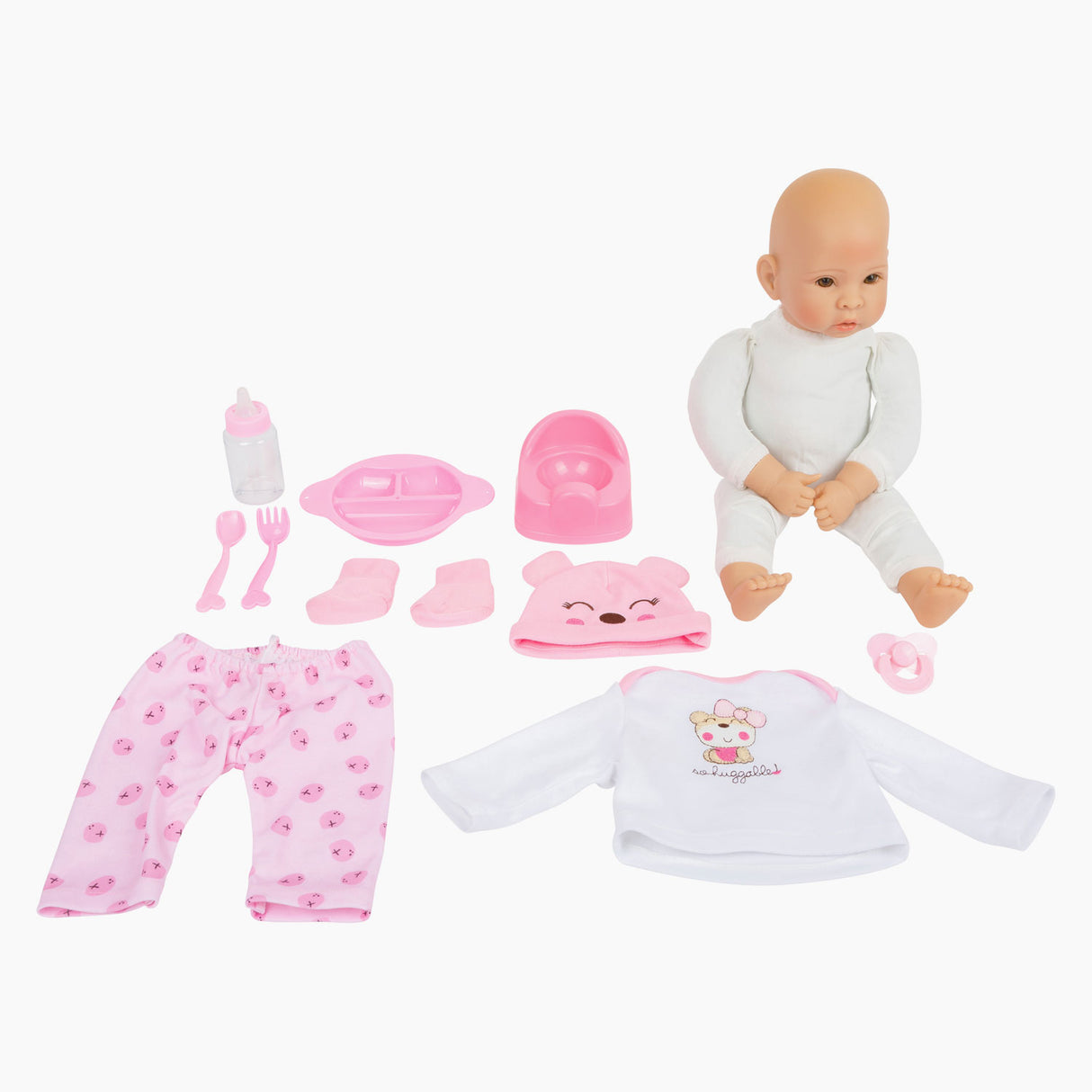 Small Foot - Babypuppe Marie mit Zubehör, 7-teilig.