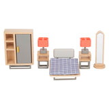 Small Foot - Puppenhausmöbel aus Holz, modernes Komplettset, 31-teilig.
