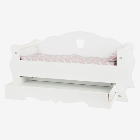 Small Foot - Puppenbett aus Holz mit Schublade und Bettzeug, 4-teilig.