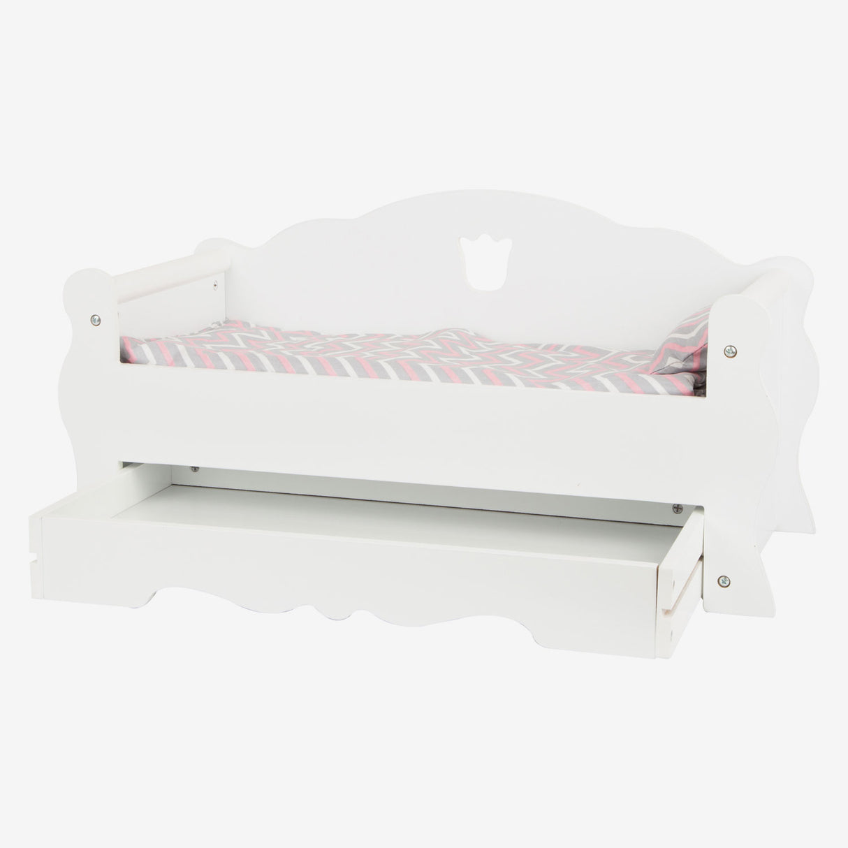 Small Foot - Puppenbett aus Holz mit Schublade und Bettzeug, 4-teilig.
