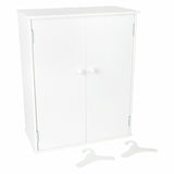 Small Foot - Puppengarderobe aus Holz mit Kleiderbügeln, 3-teilig.