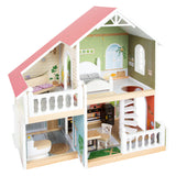 Small Foot – Stadtvilla-Puppenhaus aus Holz mit Möbeln, 9-teilig.