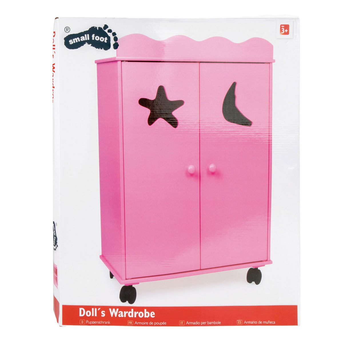 Small Foot - Puppenschrank aus Holz rosa