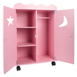 Small Foot - Puppenschrank aus Holz rosa