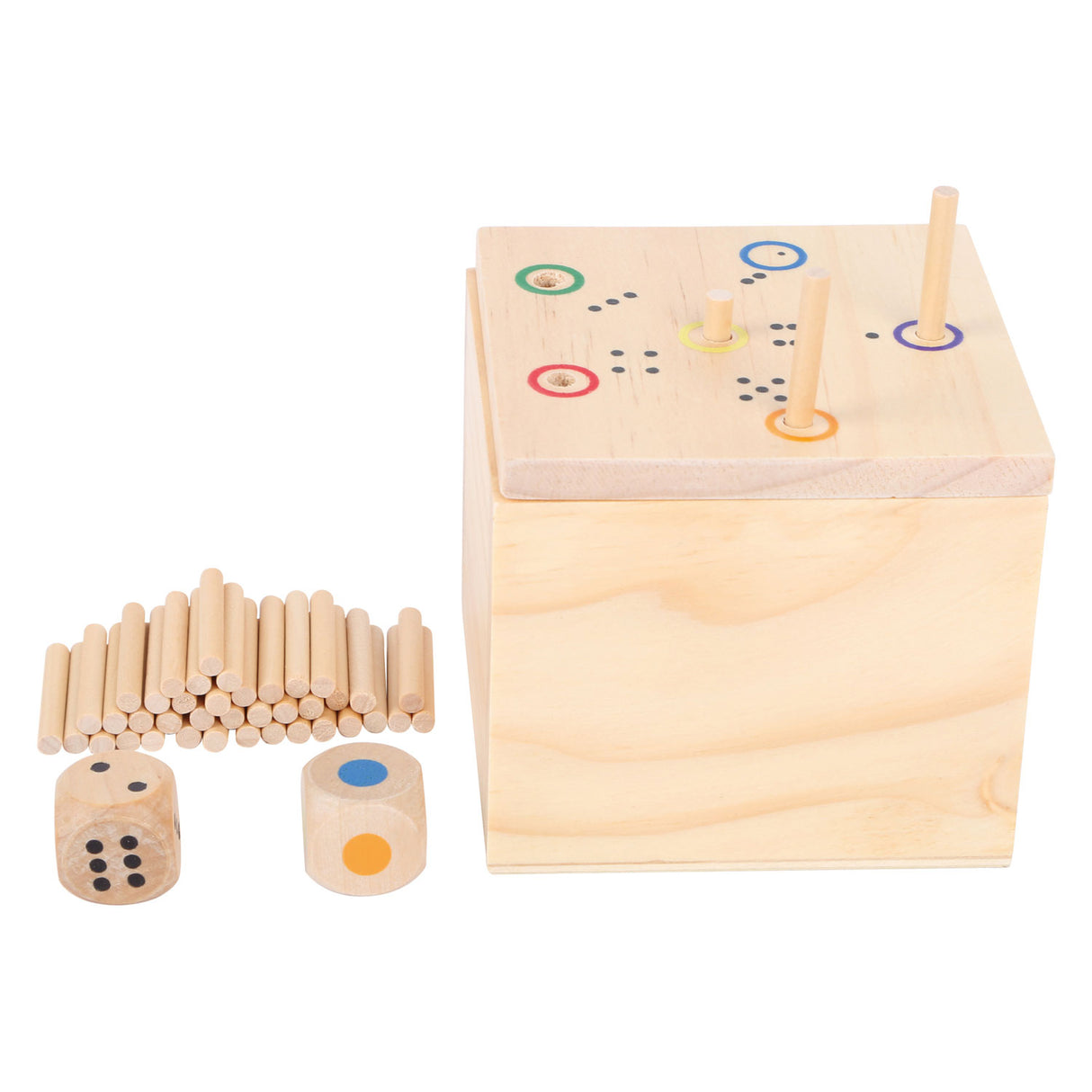 Small Foot Dice game in A Box 6 Out