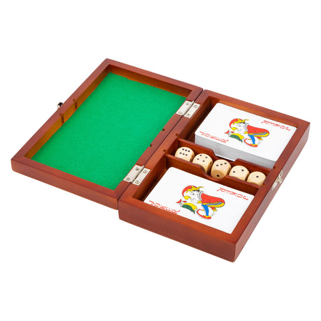Small Foot - Spielkarten- und Würfelspiel in Holzkiste