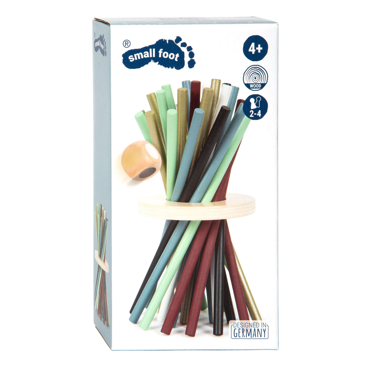 Kleiner Fuß – vertikales Mikado-Spiel aus Holz, Gold-Edition