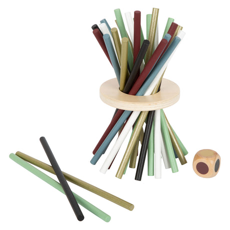 Kleiner Fuß – vertikales Mikado-Spiel aus Holz, Gold-Edition