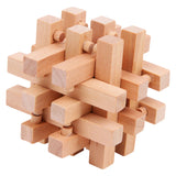 Puzzles cérébraux en bois de petit pied, ensemble de 4