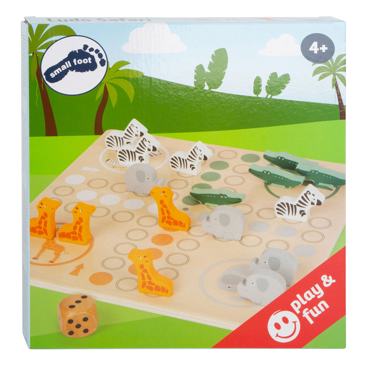 Small Foot - Holz-Ludo-Spiel Safari