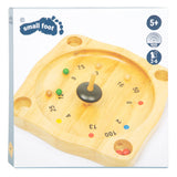 Kleines Fußbauern Roulette -Holzspiel