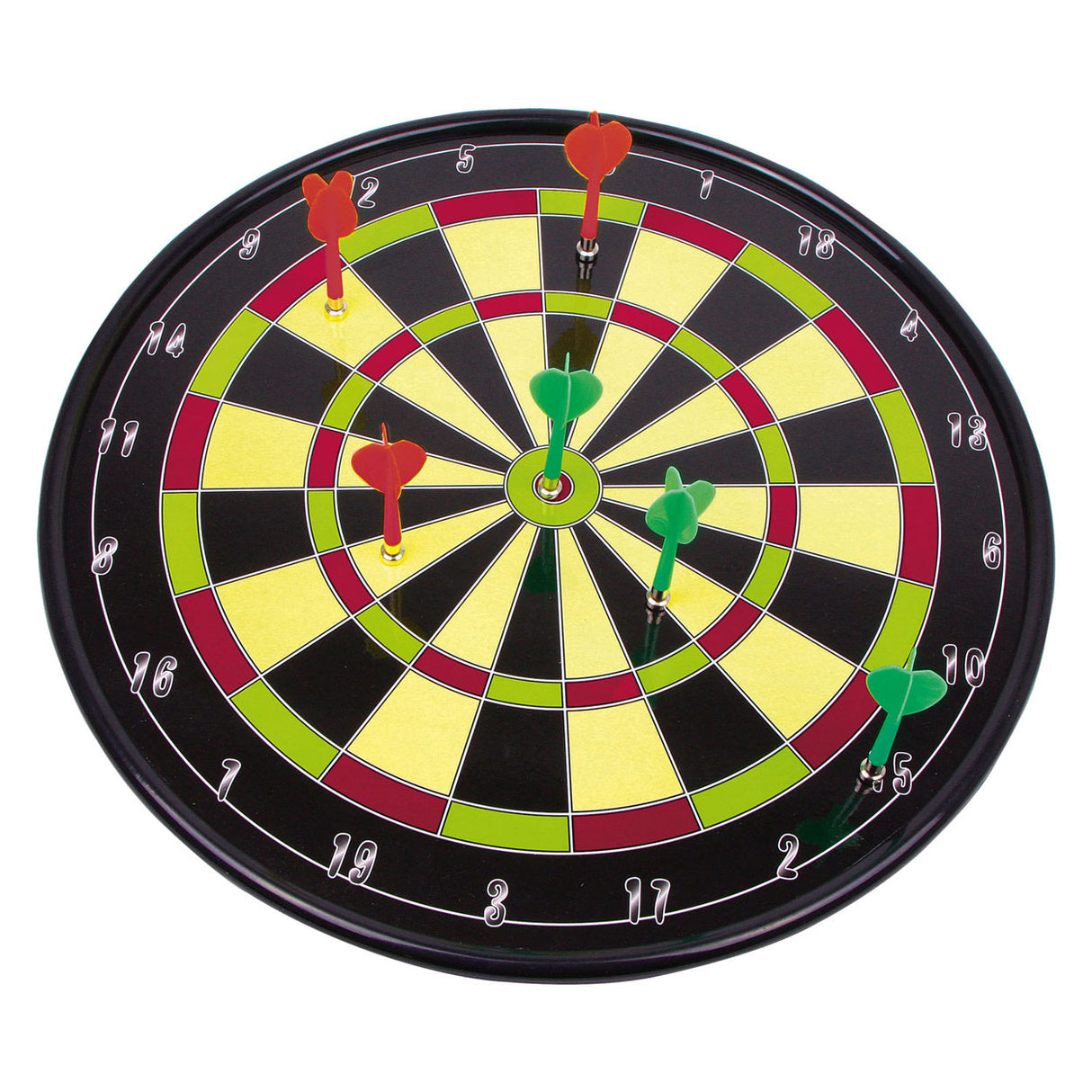 Small foot magnetic dartboard with arrows, 7dlg.