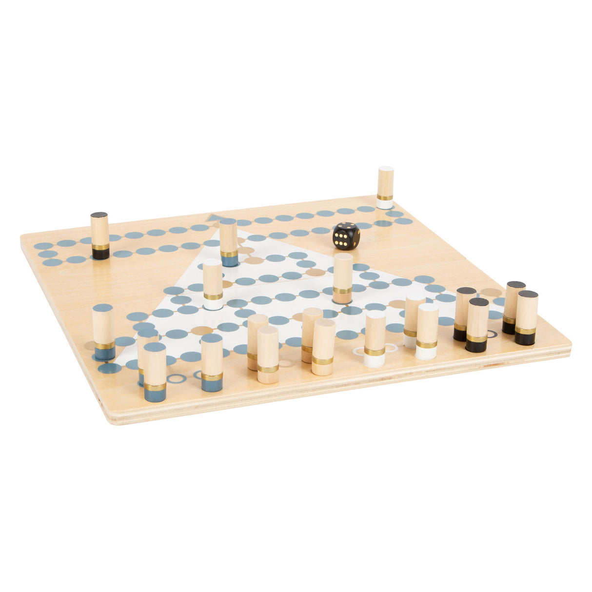 Lille fodbarrikade og Halma Wooden Board Game 2in1