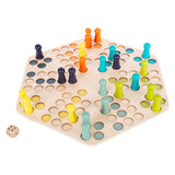 Small Foot - Ludo-Spiel aus Holz - 6 Spieler