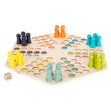 Small Foot - Ludo-Spiel aus Holz - 6 Spieler