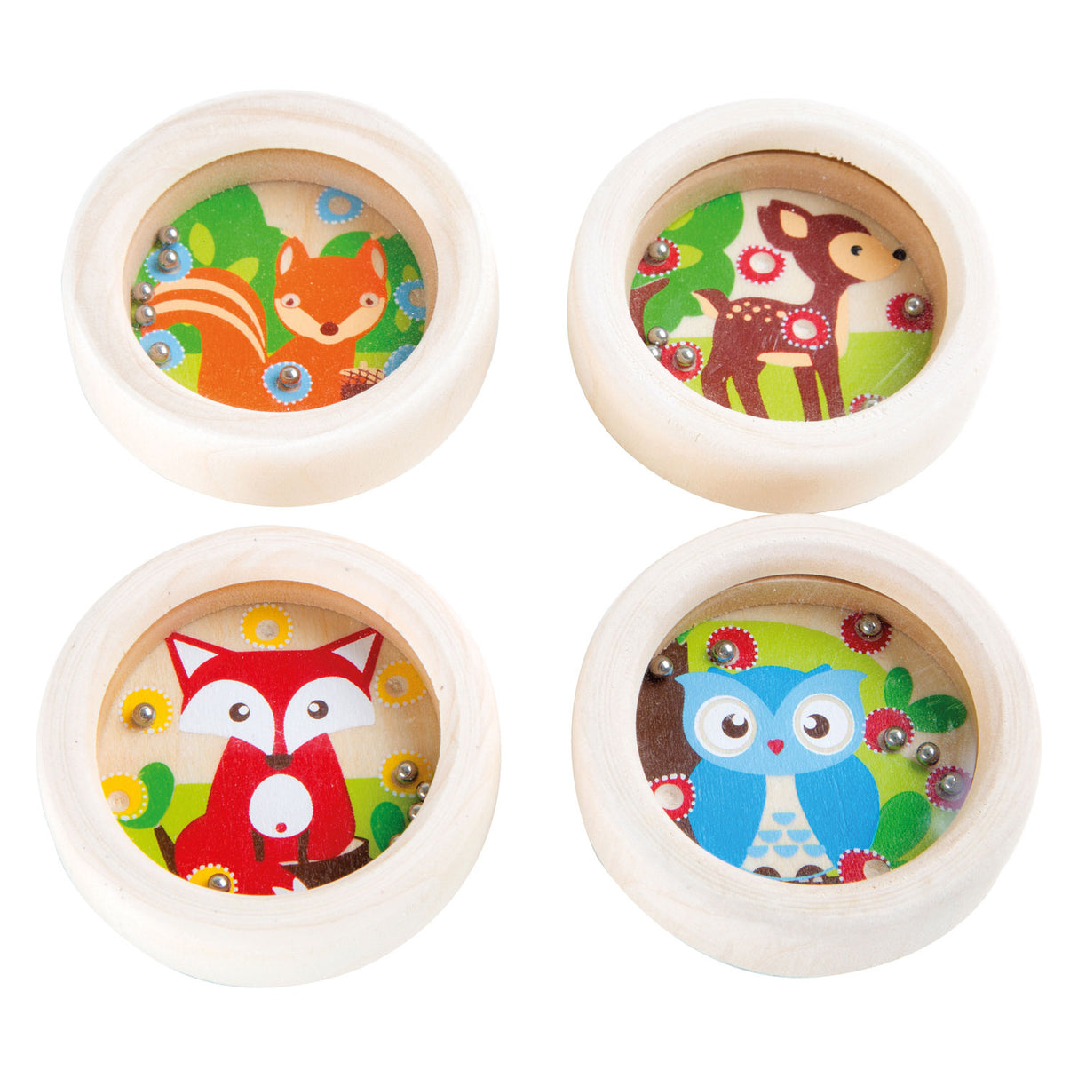 Small foot wooden patience game forest animal