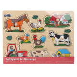 Small Foot Wooden Stigs Puzzle Farm, 9.