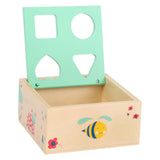 Small foot wooden shape stew with blocks of nature, 5dlg.