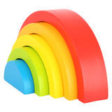 Small Foot - Regenbogen Holzbausteine, 5 Stk.