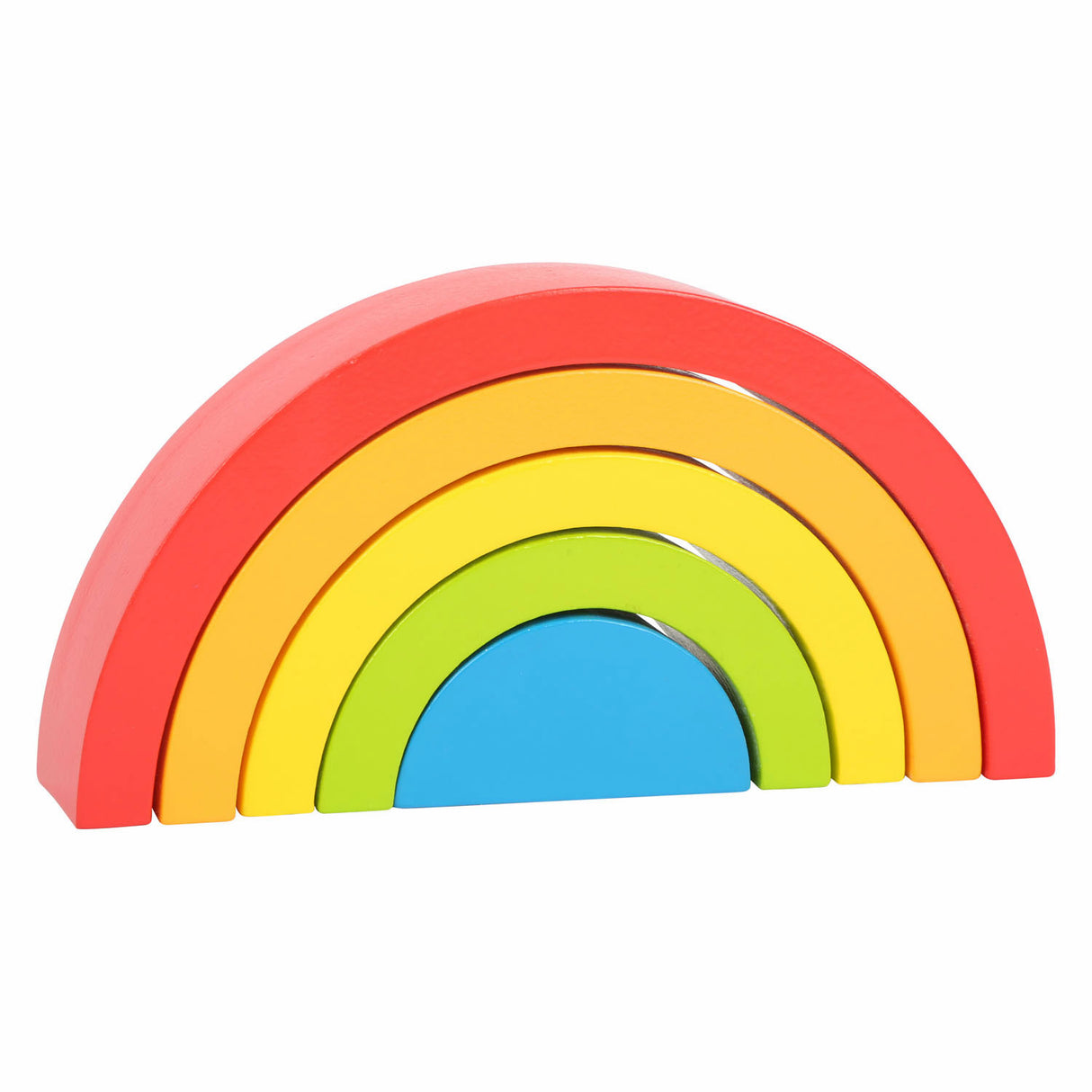 Small Foot - Regenbogen Holzbausteine, 5 Stk.