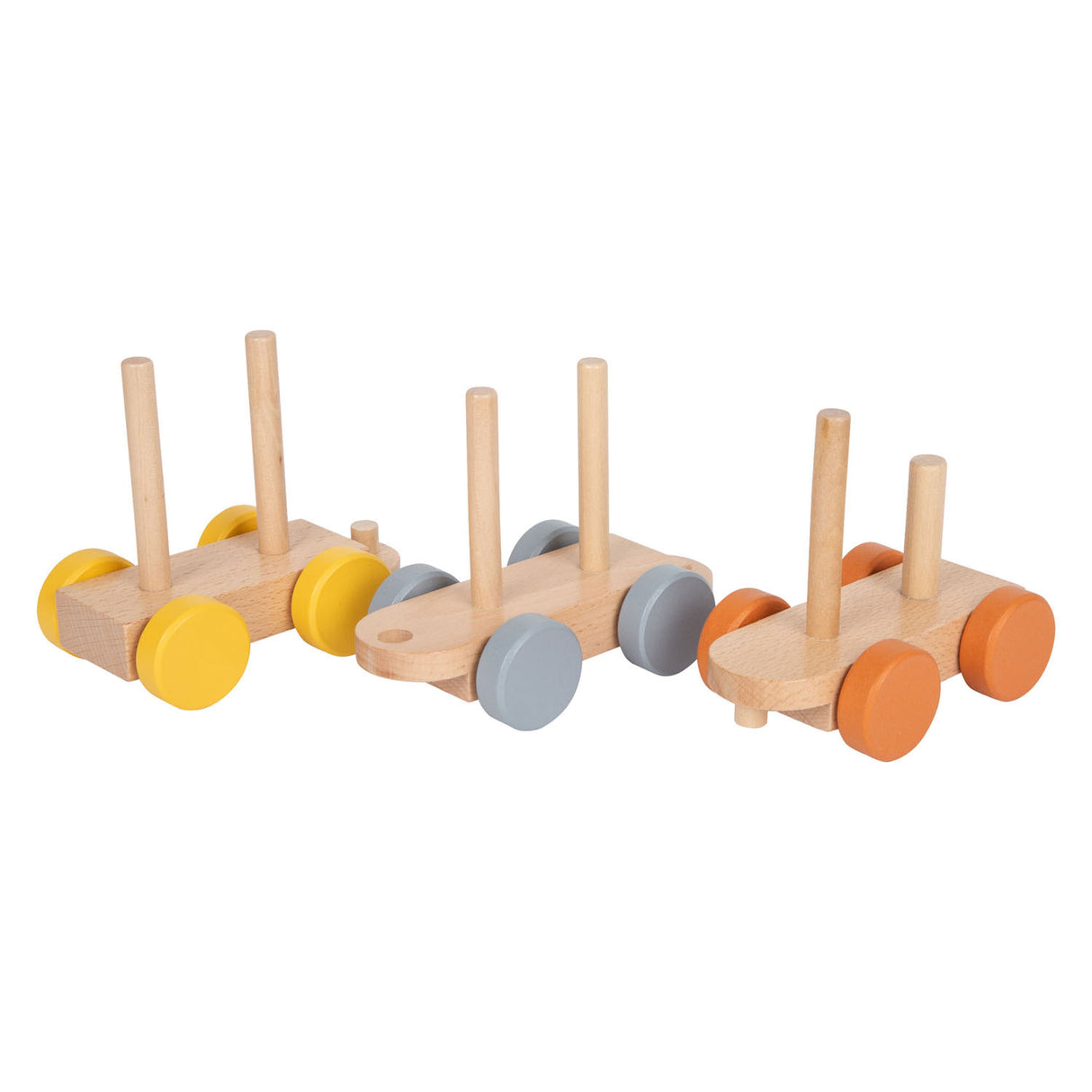 Small Foot - Holz-Stapelbausteine ​​Zug-Safari, 16-teilig.
