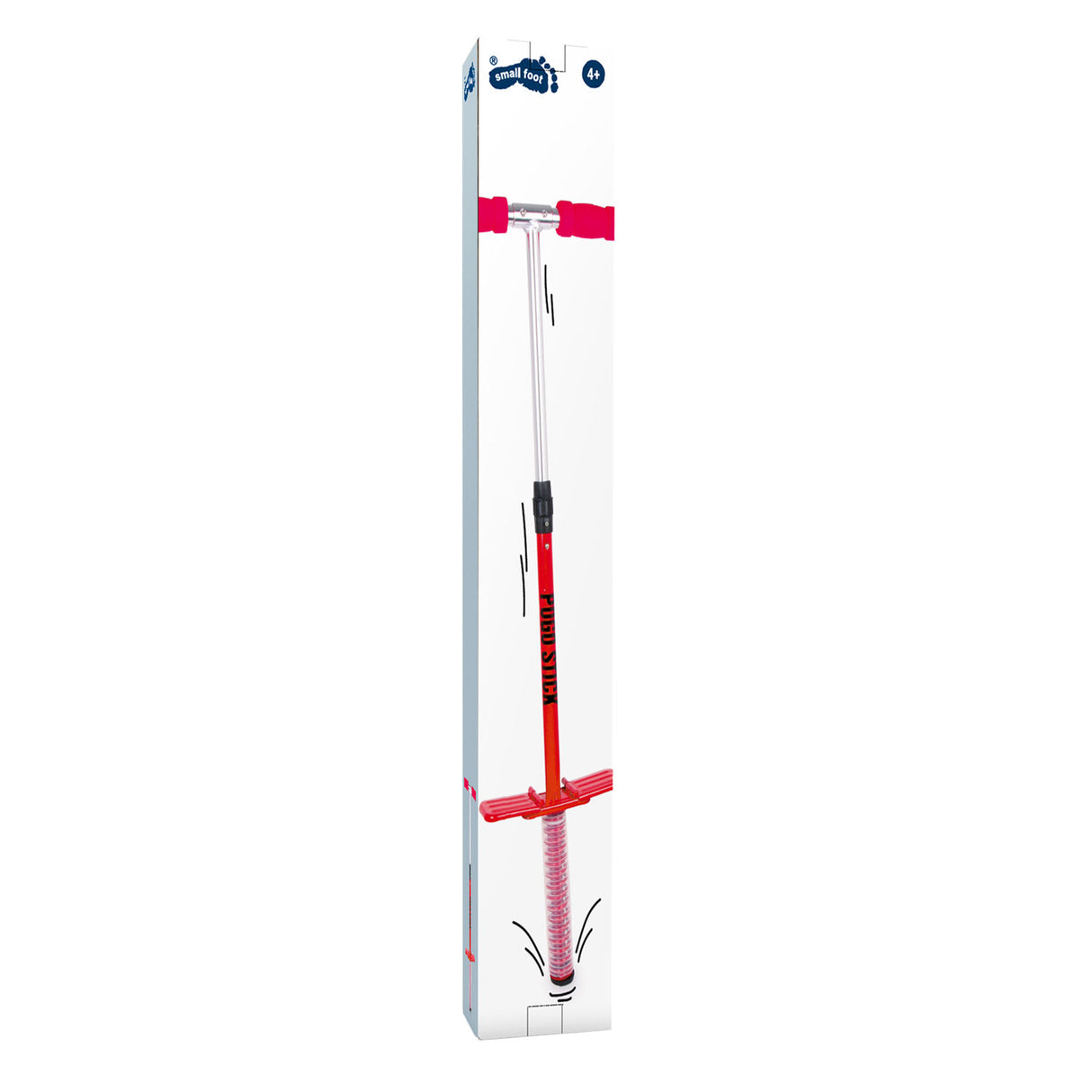 Kleiner Fuß - Pogo kleben rot
