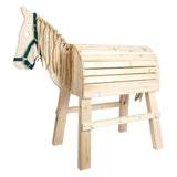 Caballo de madera de pie pequeño