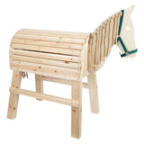 Caballo de madera de pie pequeño